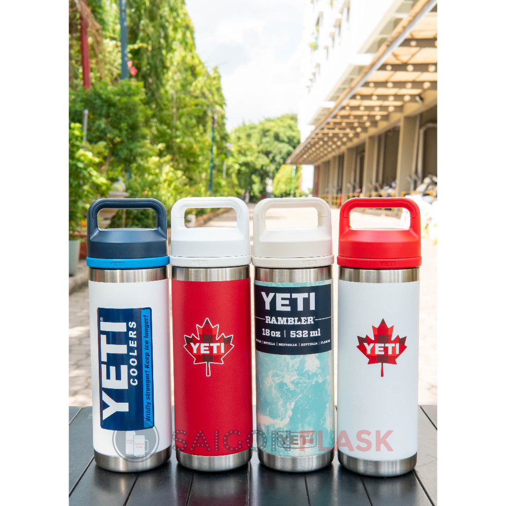 [SAIGON FLASK]   Bình Giữ Nhiệt Cao Cấp Yeti  18oz  With Chug Cap 18oz ( 540ml) Chính Hãng