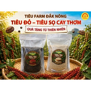500G Tiêu Farm Đắk Nông 100% | Tiêu Đỏ Tiêu Sọ | Hạt Chín Tự Nhiên, Cay Thơm