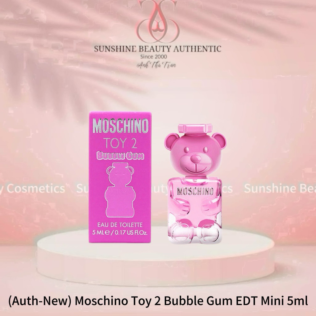 (Auth-New) Moschino Toy 2 Bubble Gum EDT Mini 5ml