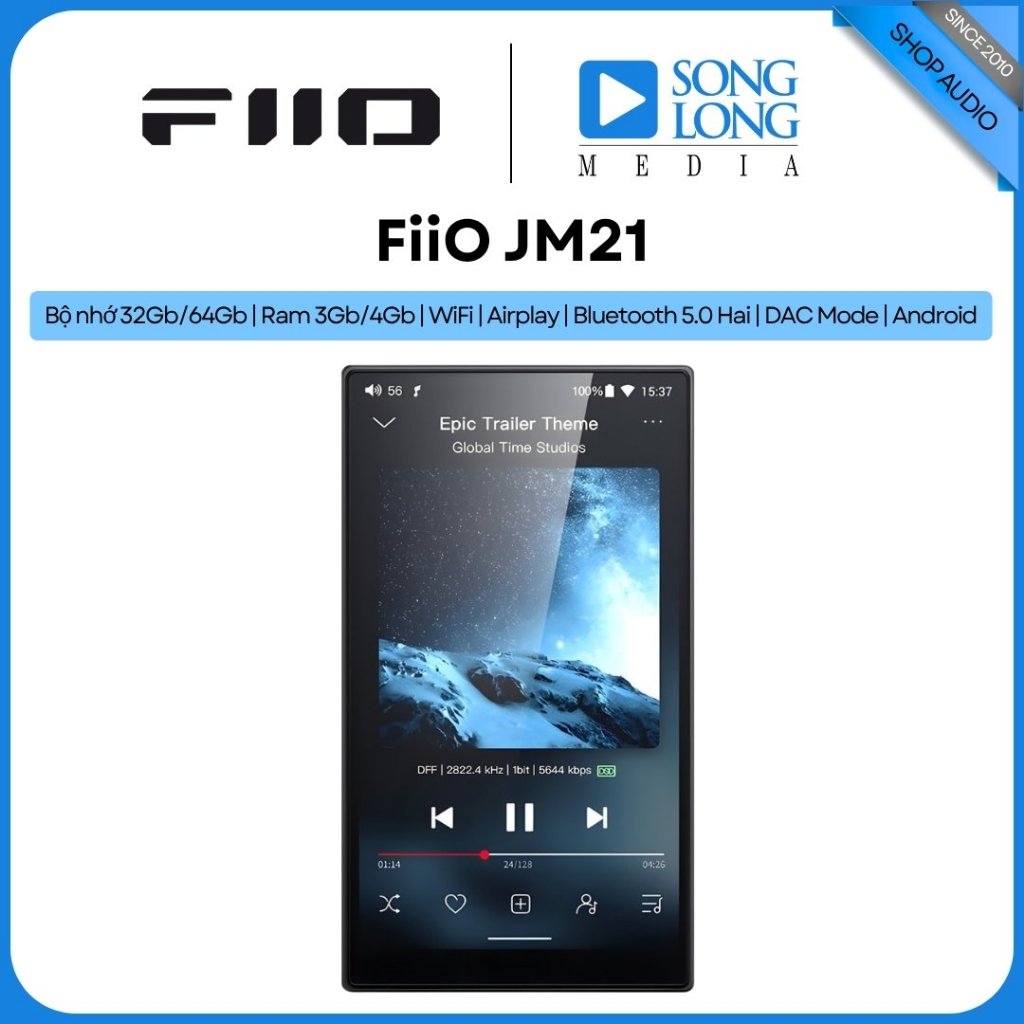 Máy nghe nhạc FiiO JM21 -  Hàng Chính Hãng - Songlongmedia