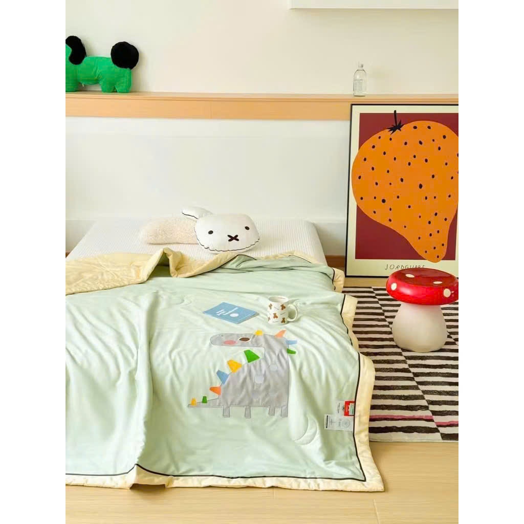 Chăn Tencel Mát Lạnh Cho Bé, Chăn Tencel Cho Bé Hàng Chuẩn Loại 1- Thoáng Mát, An Toàn Cho Bé - Kích