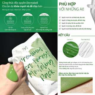 SẴN (Dermabell) Mặt nạ thạch rau má Premium Cica-Forest Modeling Pack