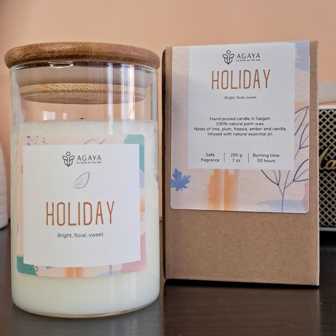 Nến Thơm Mùi HOLIDAY handmade hương trái cây AGAYA Candle Cup