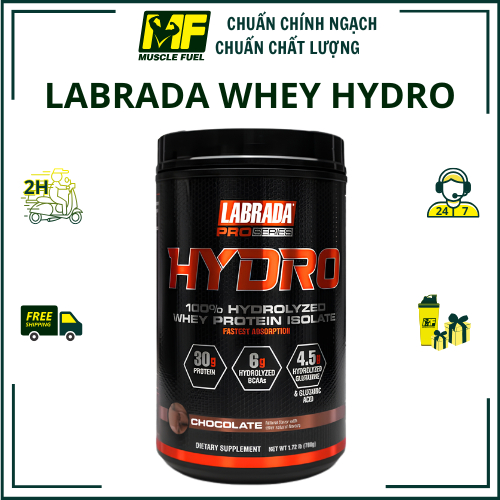 [CÔNG TY] HYDRO WHEY 100% Hydrolyzed Protein, Whey protein tinh khiết, Hổ trợ tăng cơ 30 liều dùng.