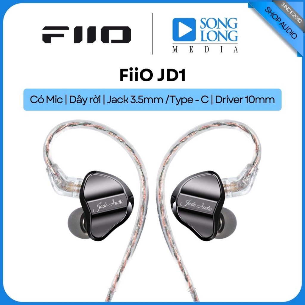 Tai nghe nhét tai FiiO JD1 -  Hàng Chính Hãng - Songlongmedia