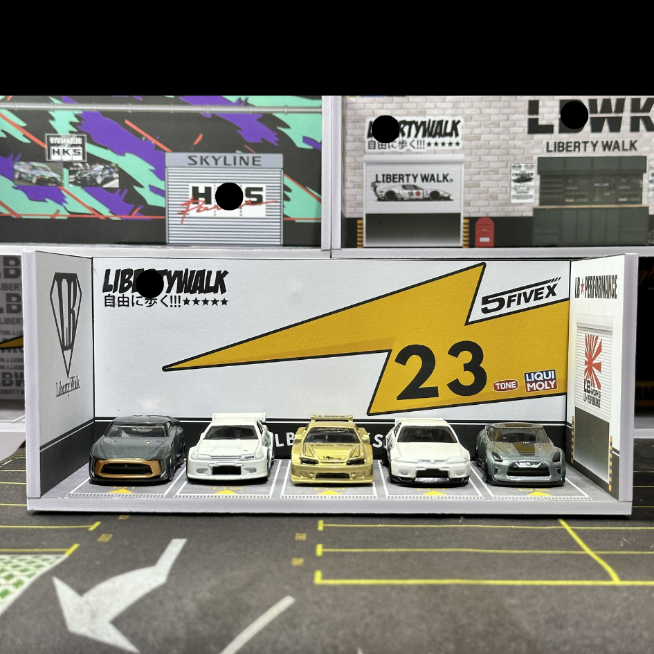 Diorama trưng bày xe ô Tô mô hình - Garage xe - 1:64