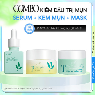 Bộ Mỹ Phẩm Trị Mụn Mini Kết Hợp 3 Sản Phẩm GUO
