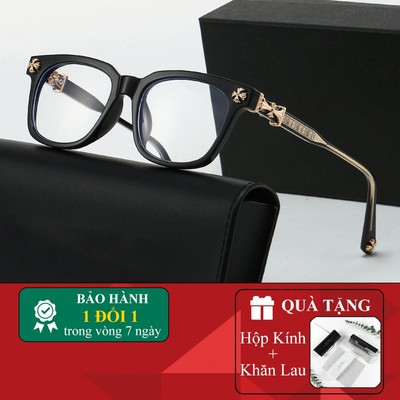 Gọng kính thời trang nam nữ ANDU chất liệu nhựa cốt kim loại form vuông cá tính thời trang 8155