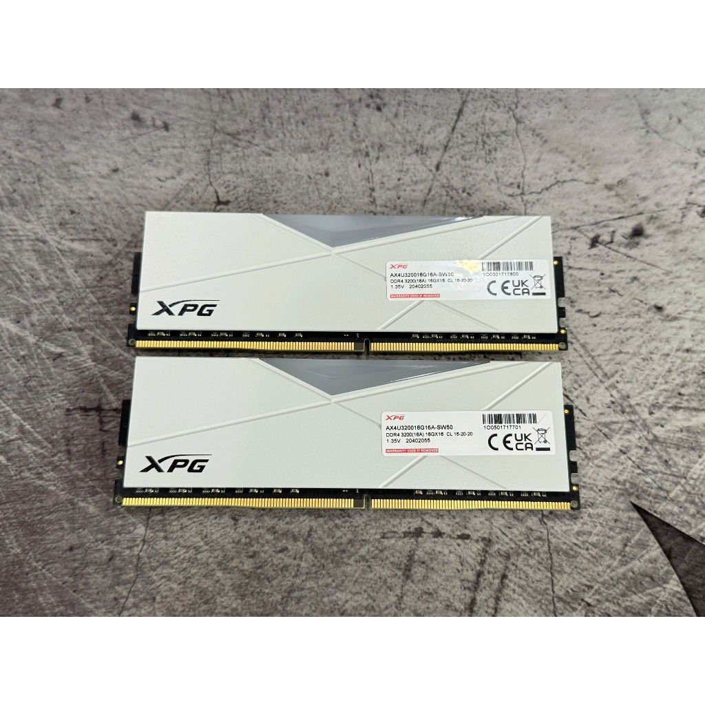 RAM PC Adata XPG Spectrix D50 RGB 16GB Bus 3200MHz (Trắng) - Hàng Like new, Bảo Hành Hãng 11/2027