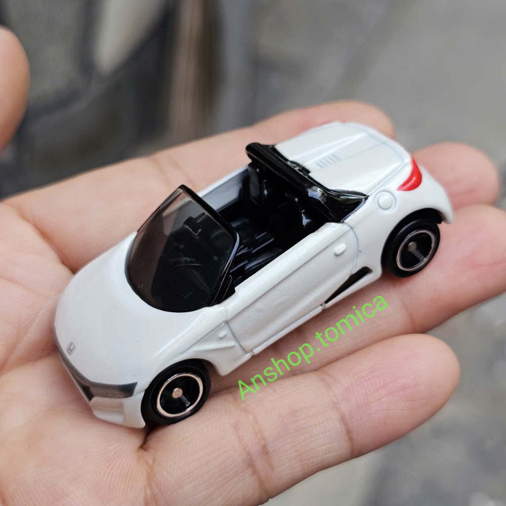 Mô hình xe Honda S660 màu trắng mui trần tomica Nhật Bản (không hộp)
