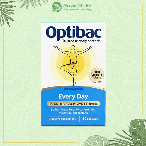 GREENOFLIFE - (DATE 1/2027) Men vi sinh Optibac Probiotics Everyday, bảo vệ đường ruột, tăng đề khán