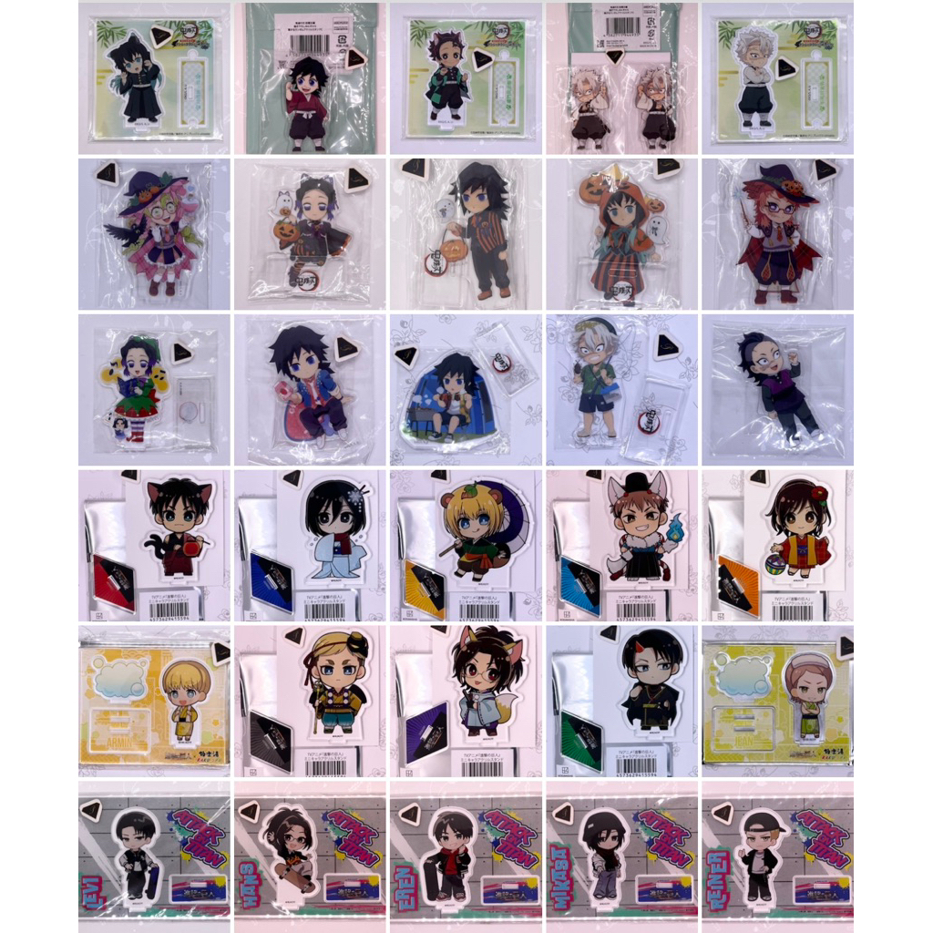 OtakuTPstore Chính hãng nguồn Nhật official mini standee chibi anime Attack on Titan Jujutsu Kimetsu