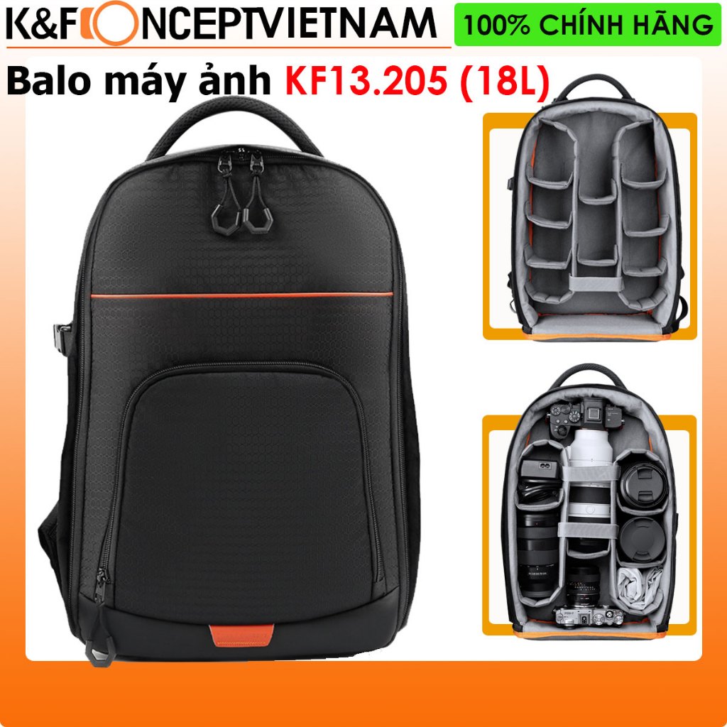 Balo máy ảnh K&F Concept KF13.205 (18 lít)