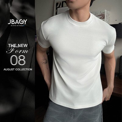 Áo thun nam Muscle Fit vải Cotton Hàn mềm mịn tôn dáng - JT2503