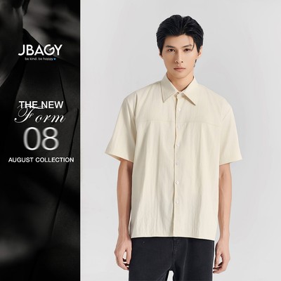 Áo sơ mi nam Linen tay ngắn JBAGY form rộng Relax - JS2502