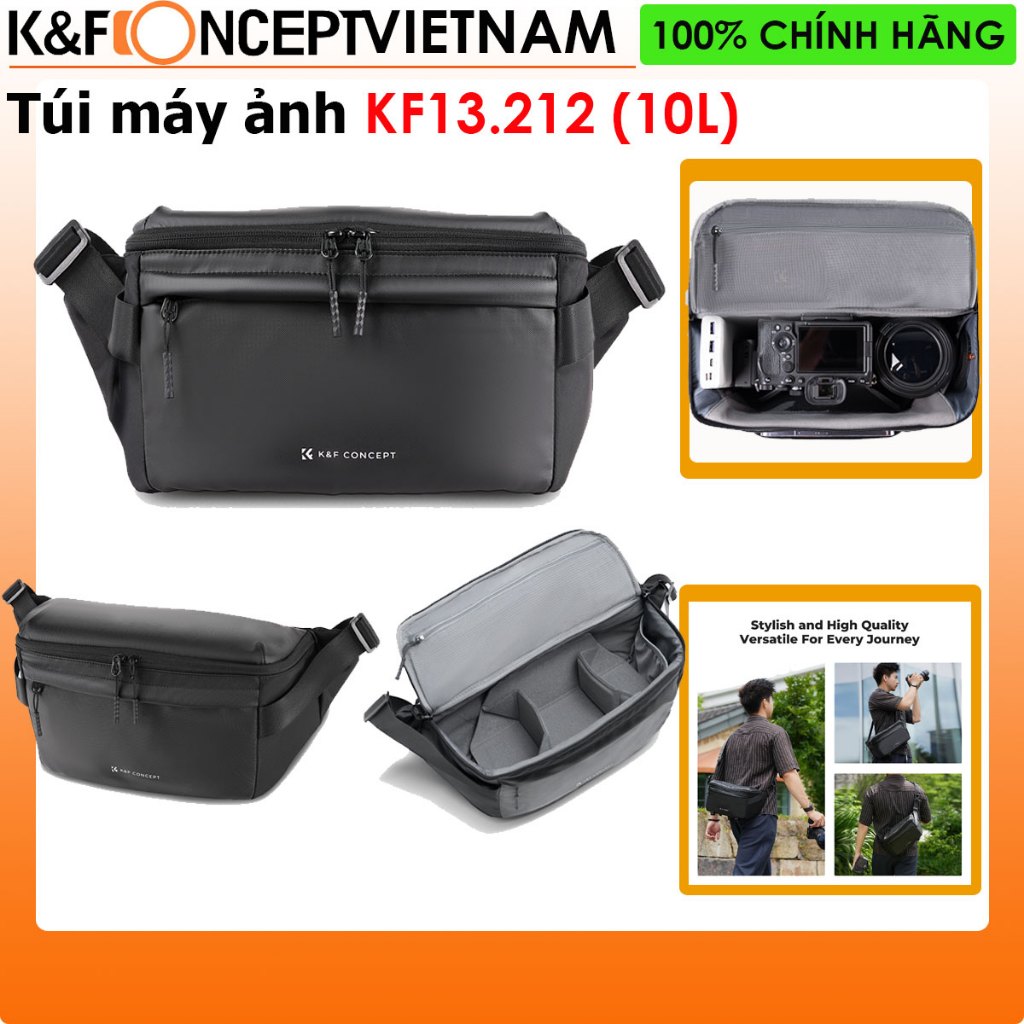 Túi máy ảnh K&F Concept SLING Camera KF13.212 (10 lít)