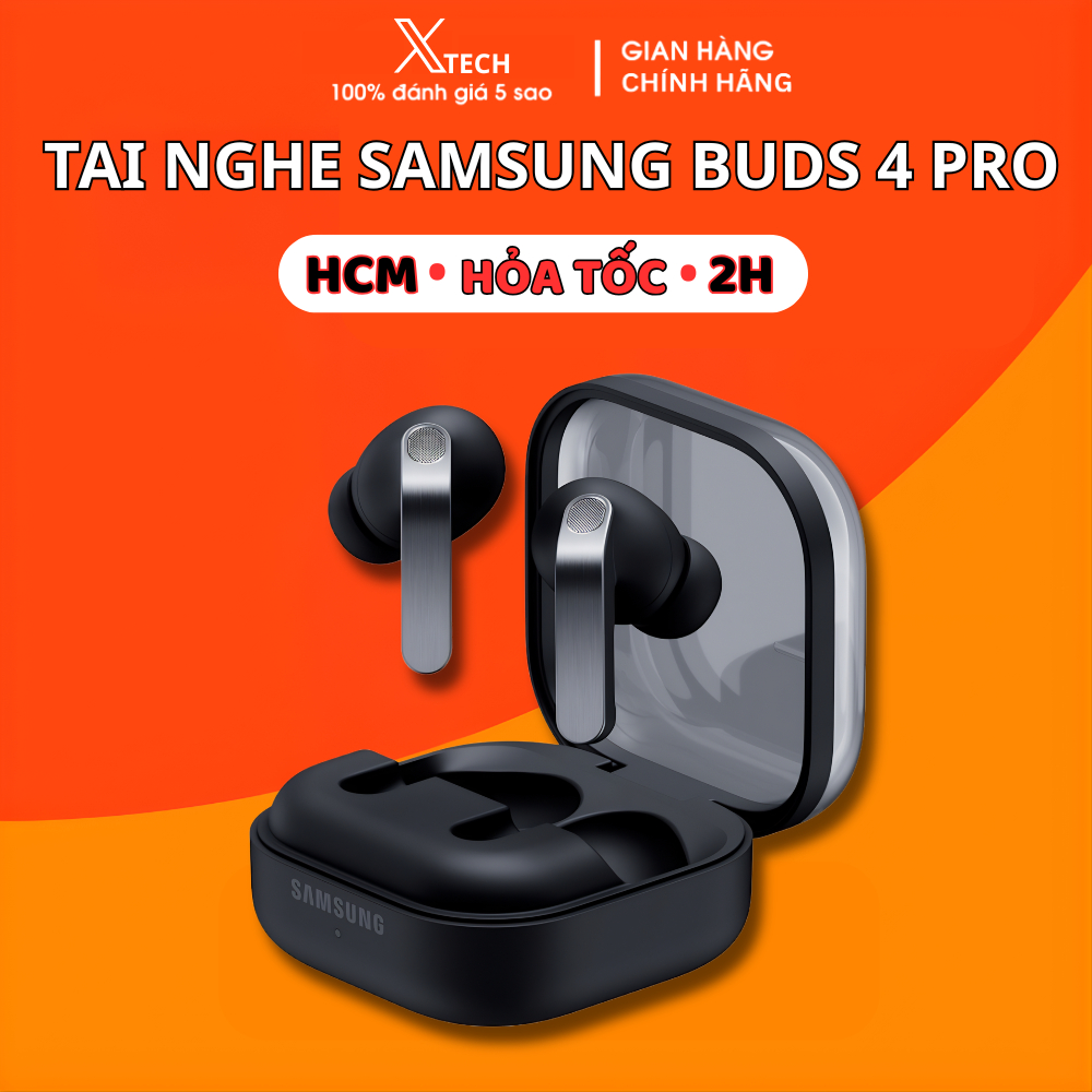 New 2026 Tai Nghe Bluetooth Sam Sung Galaxy Buds 4 / Buds 4 Pro Thế Hệ Mới - Bass Căng - Pin 30H -Bảo Hành 24 Tháng