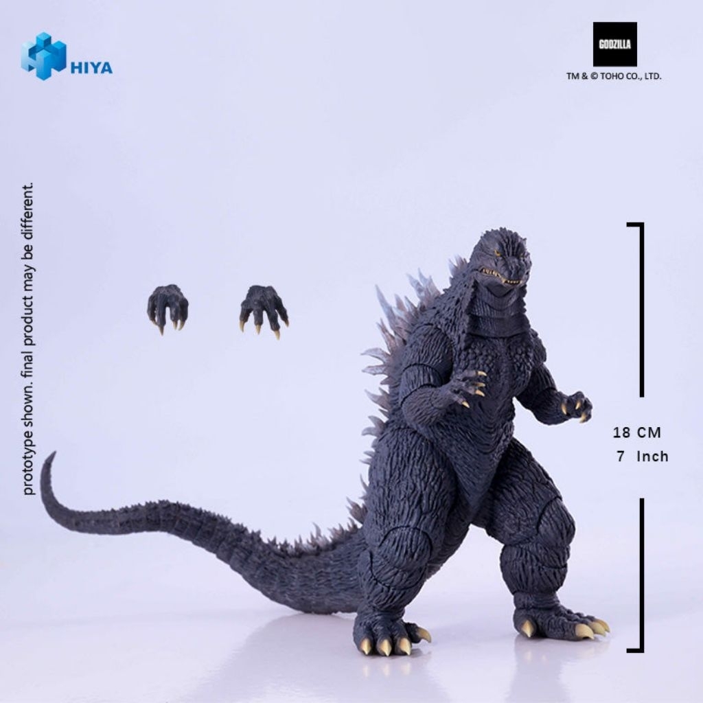 [ hàng có sẵn ] Mô hình quái vật Godzilla 2002. Hiya Toys.