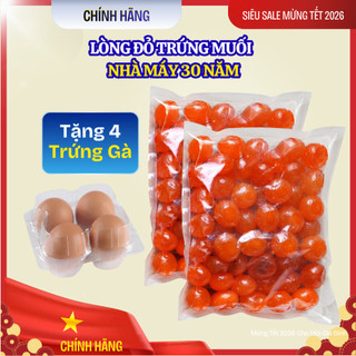 Tặng 4 Trứng Gà -  Túi 500gram Lòng đỏ trứng muối Nhà Máy 30 Năm - Hàng Chất Lượng Cao Cấp