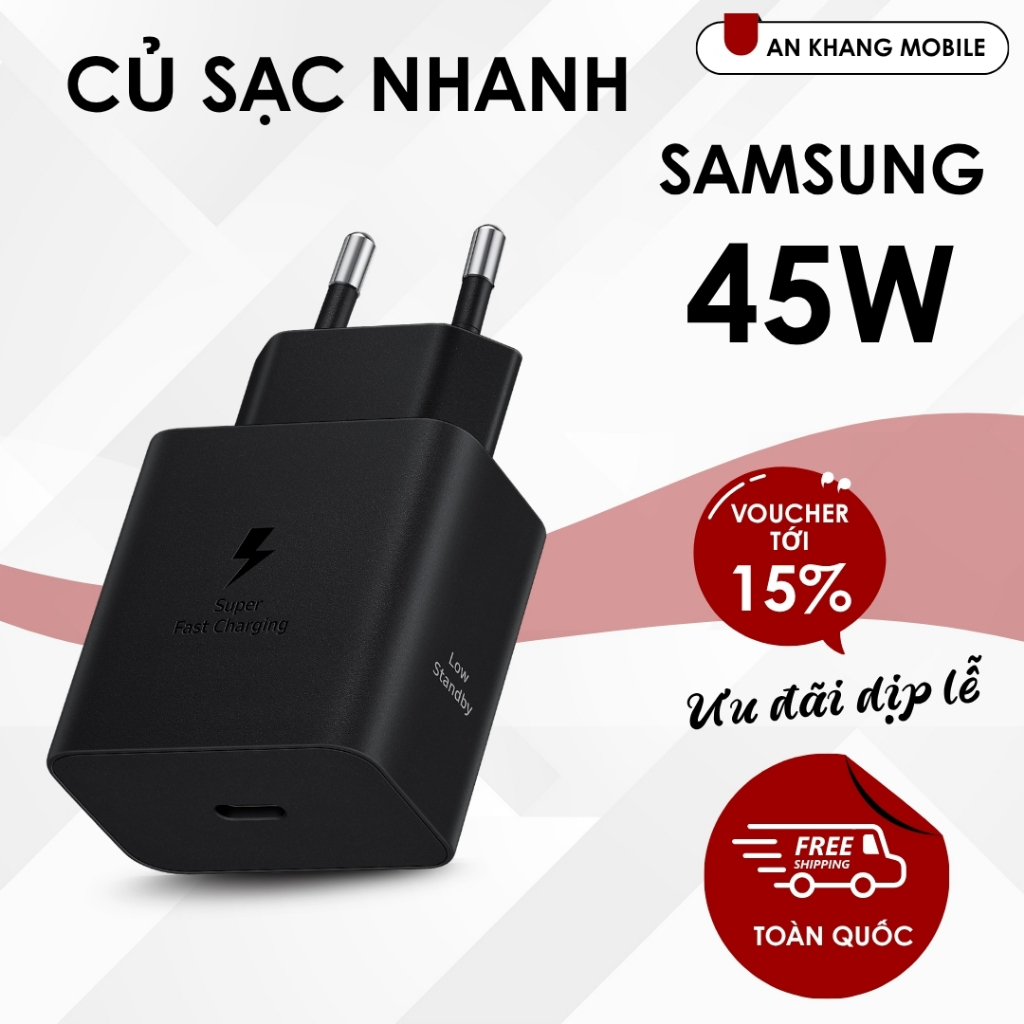[CHÍNH HÃNG SAMSUNG] Củ sạc nhanh Samsung 45W - FULLBOX