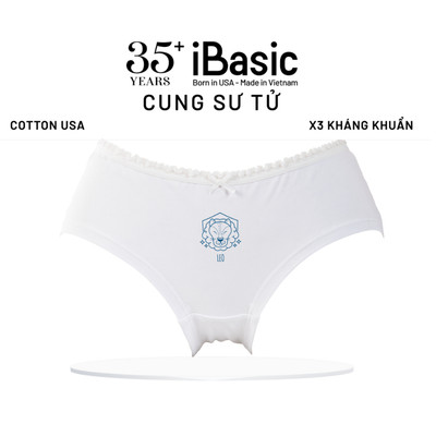 [Cung Sư Tử 23/6 - 22/8] Quần lót nữ iBasic cotton USA kháng khuẩn hoạ tiết Cung hoàng đạo PANT027C