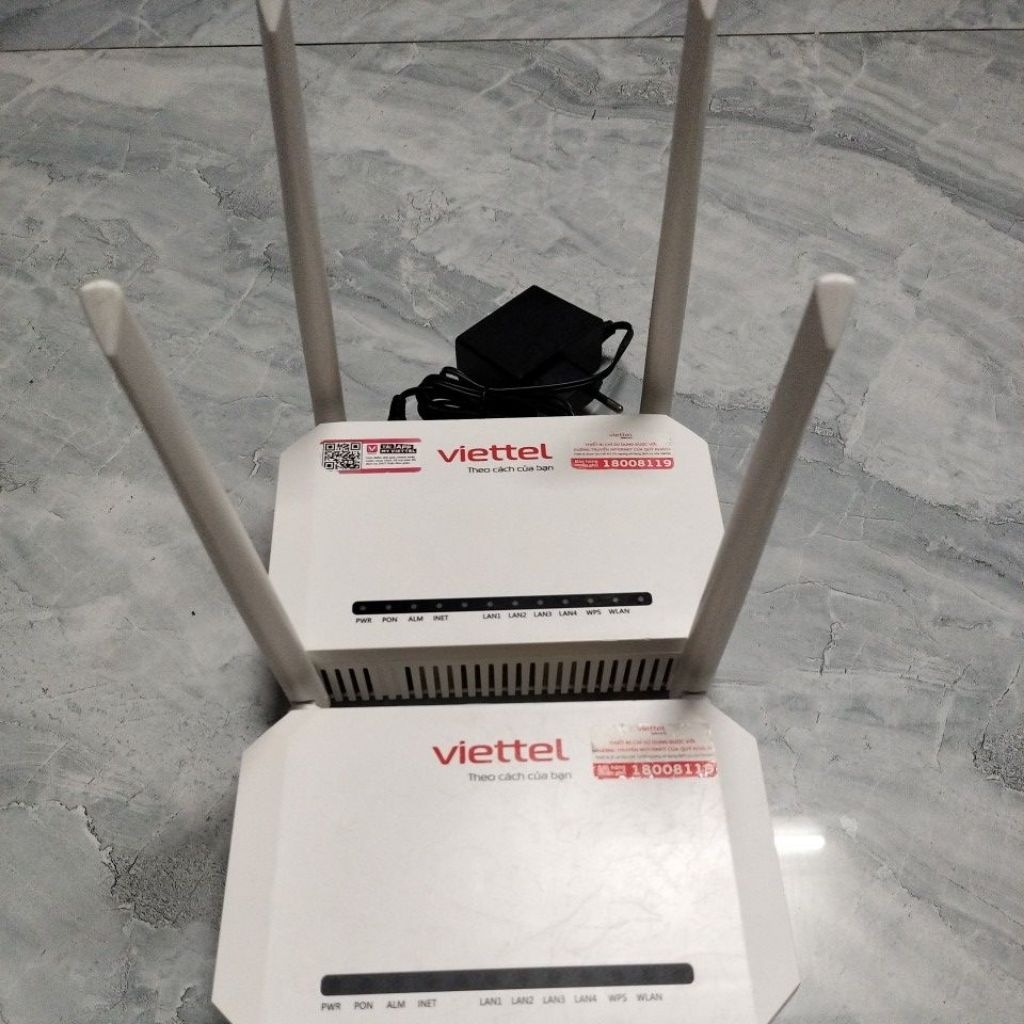 (hàng cũ) Bộ Phát Wifi  Model Quang Viettel vGP-42X6V1  Gồm 2 Băng Tần Riêng biệt 2.4G và 5G , Loại 