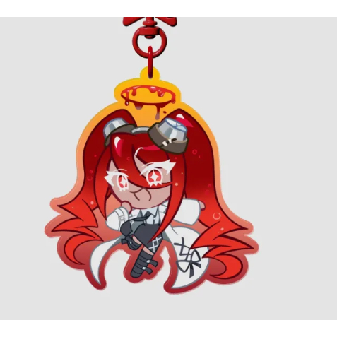 Povidone Iodine Cookie ✶ Cookie Run Kingdom ✶ Colored Edge Acrylic Keychain