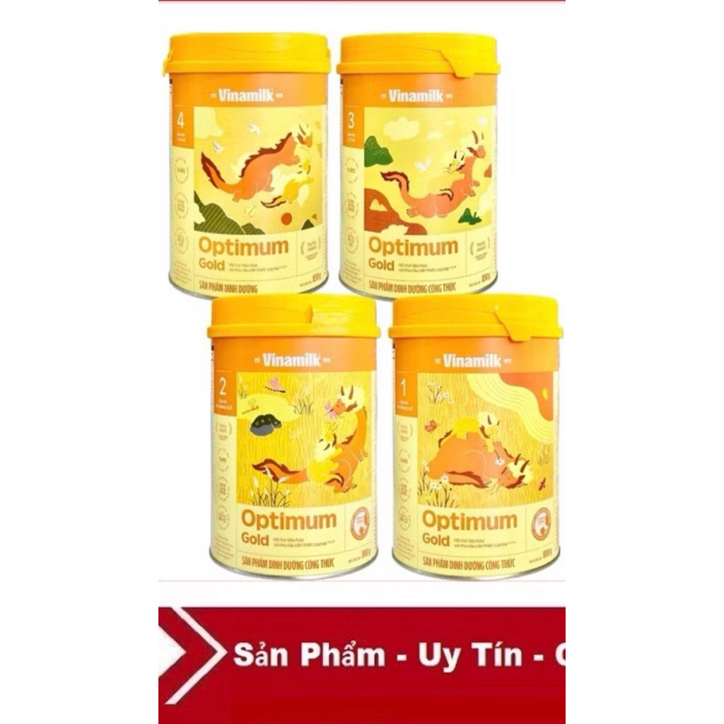 (Mẫu Mới)Sữa Bột Optimum Gold Số 1 ,2, 3, 4-800g ,850g và 1,45kg