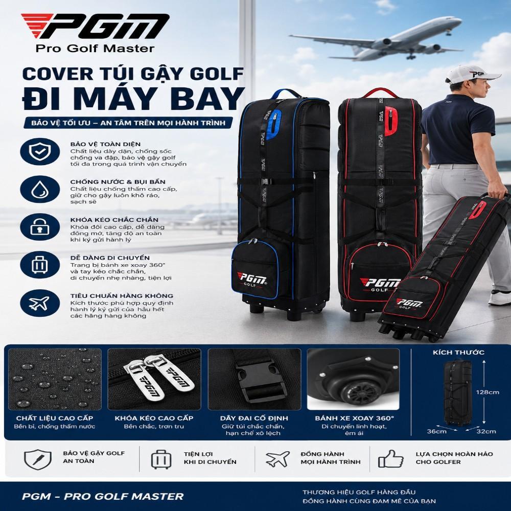 Cover Túi Gậy Golf Đi Máy Bay Chính Hãng PGM - Bảo vệ Bọc Túi Gậy Golf Đi Máy Bay Sport Thể Thao