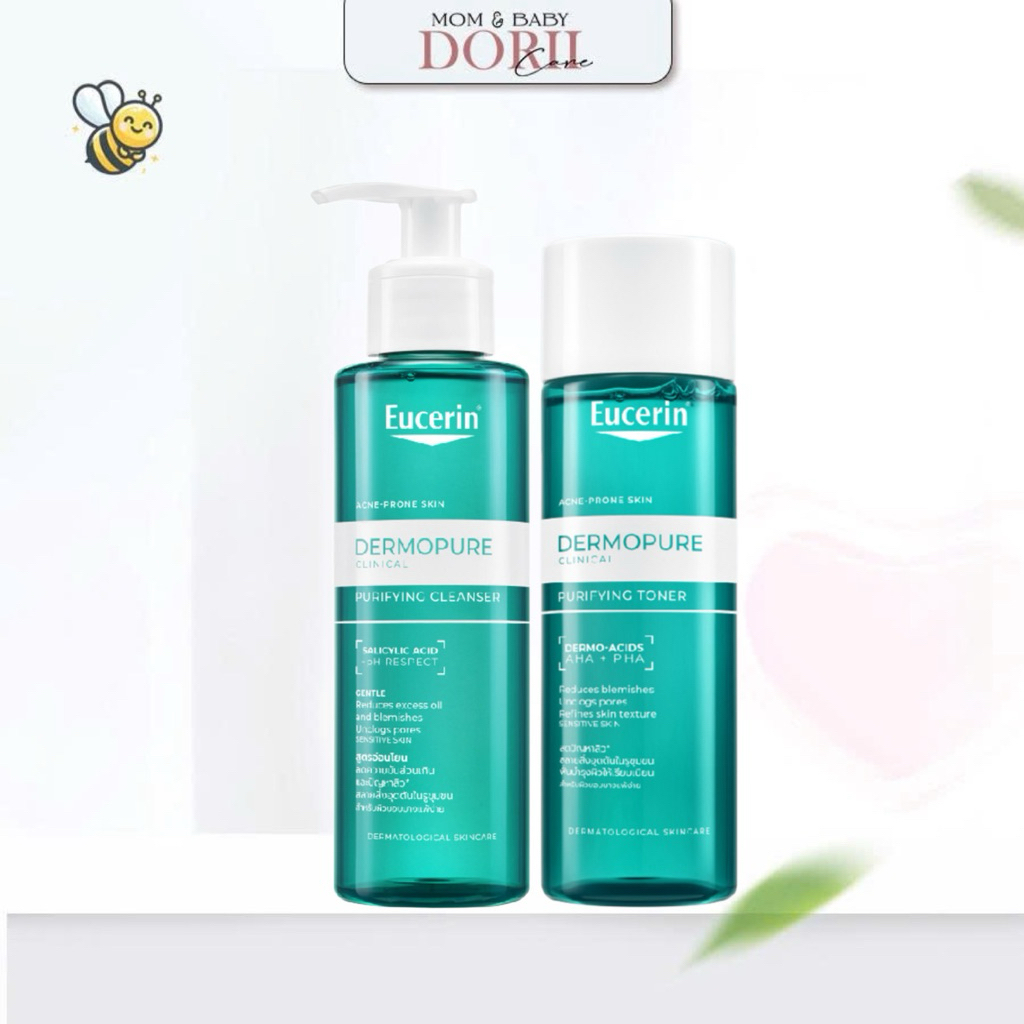 ✅ COMBO Làm Sạch Da Chuyên Biệt Cho Da Nhờn Mụn Eucerin ProAcne (SRM và Toner)