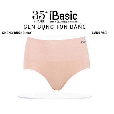 Quần gen bụng iBasic định hình không đường may Seamless lưng vừa không viền chống cuộn P-GEN021