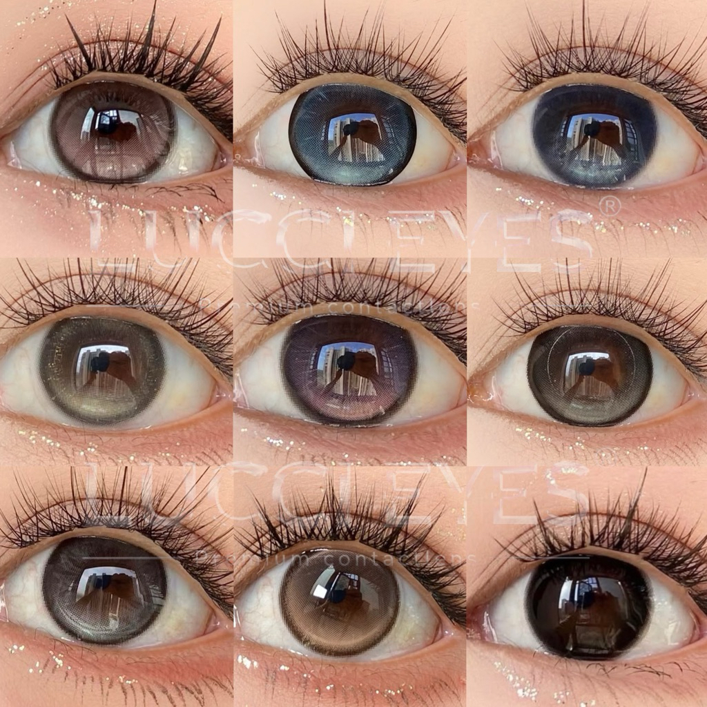 Olivia Monrose lens - Lens Mắt [ O ĐỘ ] BST Lens Nâu và Xám Tự Nhiên - Lens Tây ⛅ free case đựng len