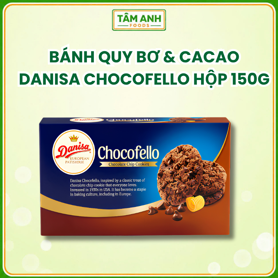 Bánh Quy Bơ & Cacao Danisa Chocofello Hộp 150g