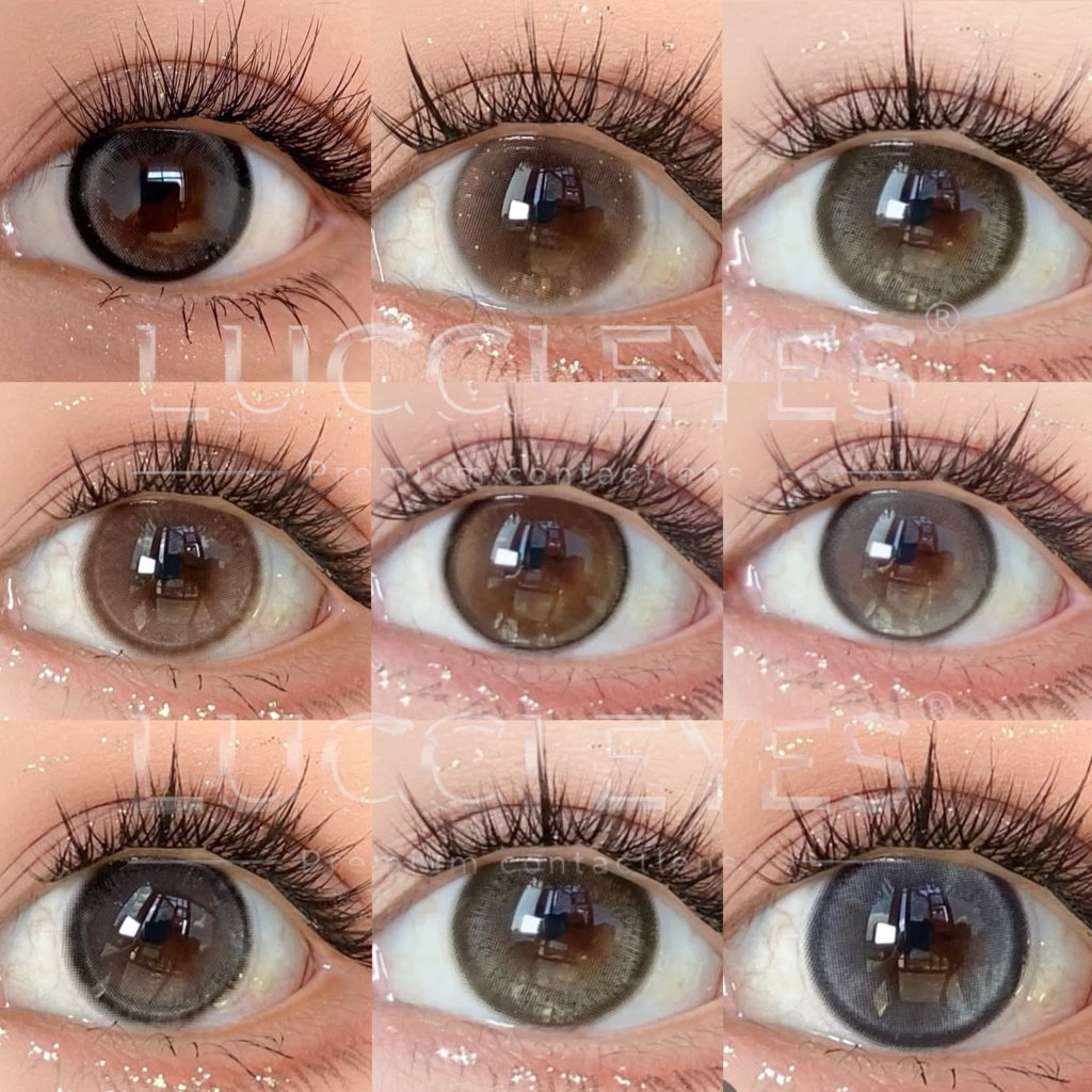 Olivia monrose lens -Lens 100+ mẫu nâu ,xám - Kính áp tròng xinh đẹp ( Kèm khay đơn )
