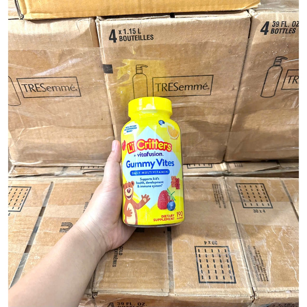 Kẹo Dẻo Gấu L'il Critters Gummy Vites Mutivitamin Chai 190 Viên Mỹ