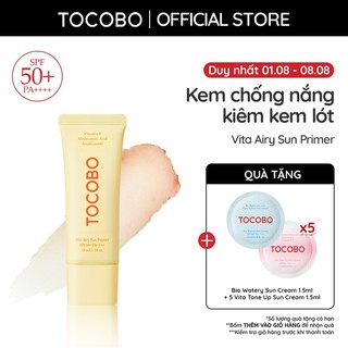Kem Chống Nắng Kiêm Kem Lót Tocobo Vita Airy Sun Primer SPF50+ PA++++ 35ml