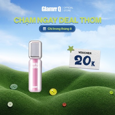 Má Hồng Kem Căng Bóng Glamrr Q Glow Lasting Fresh Blush 3.8g