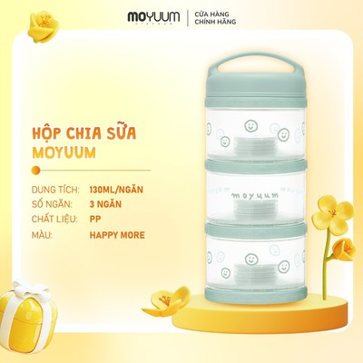 Hộp chia sữa bột Moyuum - 3 ngăn