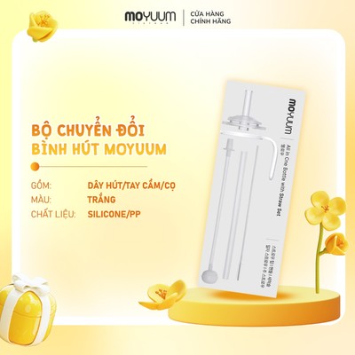 [MỚI] Thế hệ 3 - Bộ phụ kiện chuyển đổi bình hút Moyuum - Vàng/Hồng/Trắng