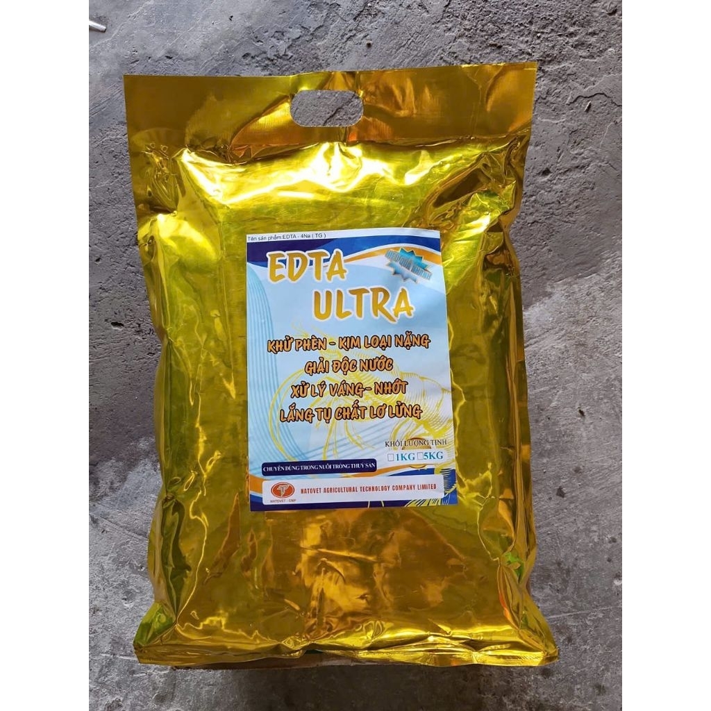 EDTA khử phèn độc tố thuốc trừ sâu Clo dư