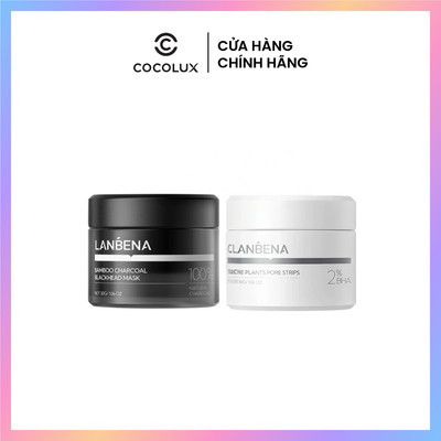 Mặt Nạ Lột Mụn Mũi Lanbena Deep Cleansing Nose Strips & Bamboo Charcoal Blackead Mask 30g