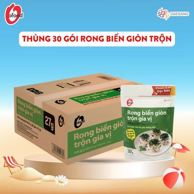 [THÙNG 30 GÓI] Rong biển giòn trộn các vị O'food gói 27g