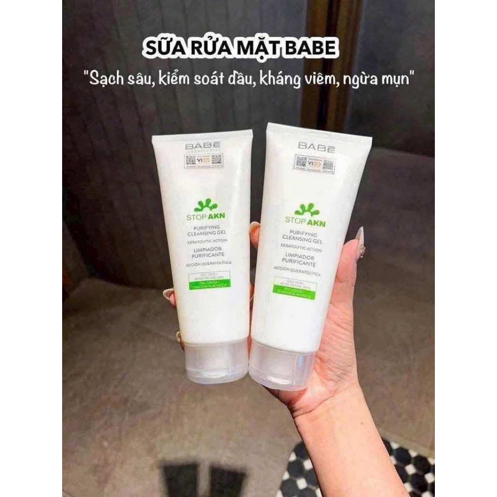 sữa rửa mặt babe