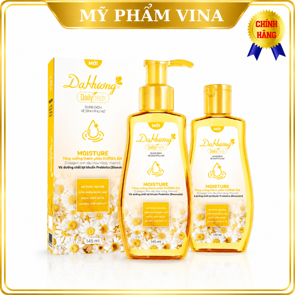 Dung dịch vệ sinh Dạ hương Daily Fresh Moisture 120ml - 145ml - Mẫu mới
