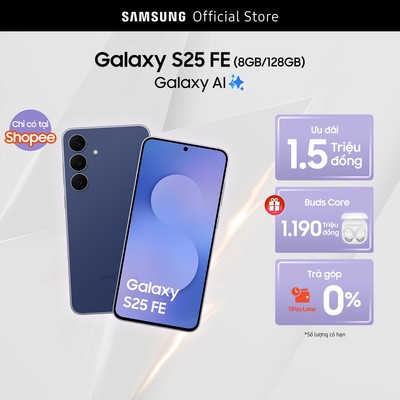Combo Độc Quyền: Điện Thoại Samsung Galaxy S25 FE 128GB + Tai Nghe Samsung Galaxy Buds Core