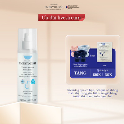 [Livestream X EMB] Xịt Dưỡng Cấp Ẩm Sâu Embryolisse Rosamelis 200ml