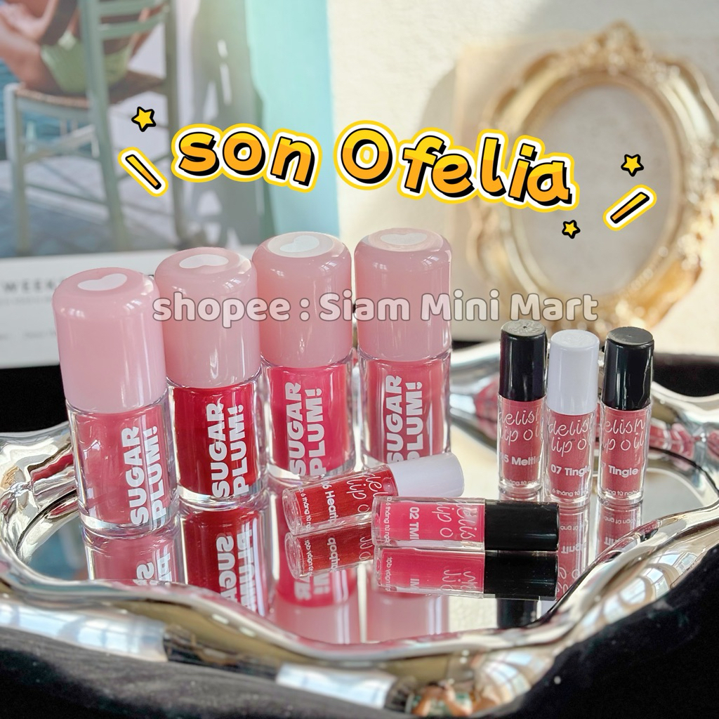 CHIẾT 0.8ML | Son bóng dưỡng Ofelia ẩm mềm nhẹ môi