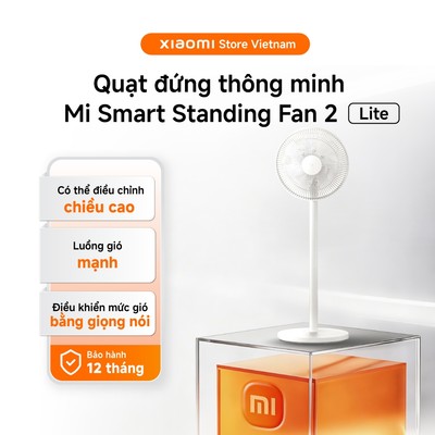 Xiaomi Quạt đứng thông minh Mi Smart Standing Fan 2 Lite | Luồng gió mạnh | Điều khiển giọng nói - BH 1 năm chính hãng