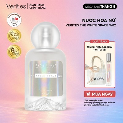 Nước Hoa Nữ Verites The White Space W02 Thanh lịch, Dịu dàng EDP 30% 50ml