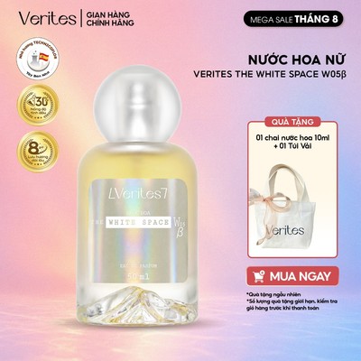 Nước Hoa Nữ Verites The White Space W05β Ngọt ngào, Năng động EDP 30% 50ml
